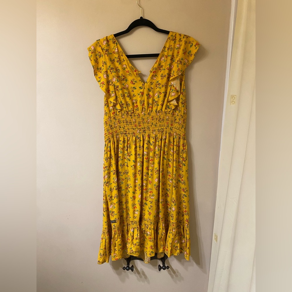 Matilda Jane Yellow Floral Ruffle Dress